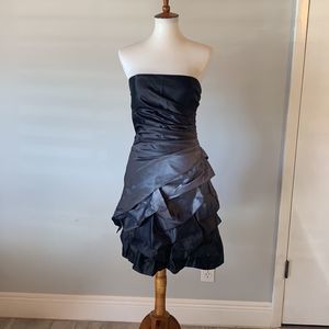 [Onyx Nite] Gray Ombre Strapless Dress - Size 6